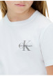 Thumbnail T-shirt en coton blanc uni avec une coupe droite et un col rond - Image 5