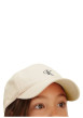 Thumbnail Casquette en coton biologique écrue unie avec une fermeture à scratch - Image 2