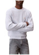 Thumbnail Pull en coton ciel uni avec une coupe droite et un col rond - Image 2