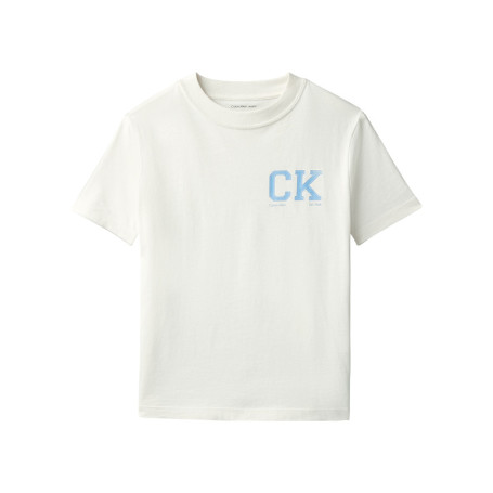 T-shirt en coton biologique jaune uni avec une...