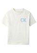 Thumbnail T-shirt en coton biologique jaune uni avec une coupe droite et un col rond