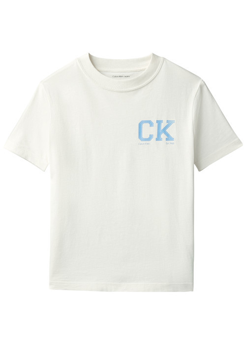 T-shirt en coton biologique jaune uni avec une...