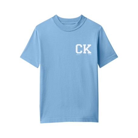 T-shirt en coton biologique lavande uni avec...