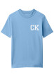Thumbnail T-shirt en coton biologique lavande uni avec une coupe droite et un col rond