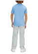 Thumbnail T-shirt en coton biologique lavande uni avec une coupe droite et un col rond - Image 3