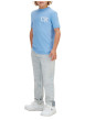 Thumbnail T-shirt en coton biologique lavande uni avec une coupe droite et un col rond - Image 4