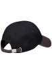 Thumbnail Casquette en coton bicolore noire et gris uni avec fermeture strapback - Image 2