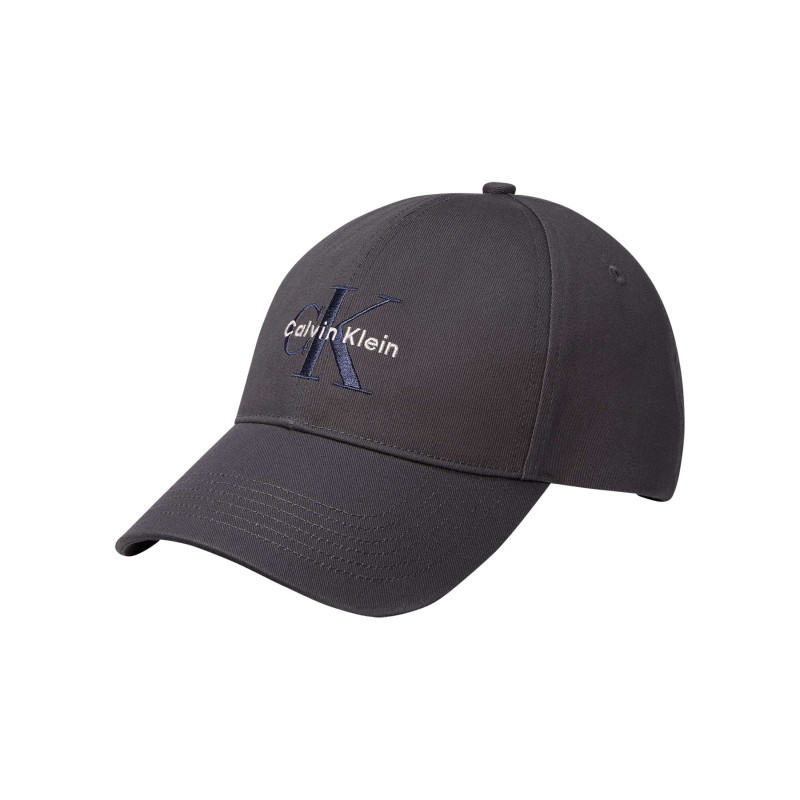 Calvin Klein Jeans - Casquette En Coton Marine Uni Avec Logo Et Fermeture Strapback - Bleu Foncé Calvin Klein Jeans - Casquette En Coton Marine Uni Avec Logo Et Fermeture Strapback - Bleu Foncé