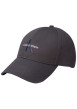 Thumbnail Casquette en coton marine uni avec logo et fermeture strapback