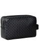 Thumbnail Trousse noire à motifs monogrammes de la marque et poche zippée - Image 2