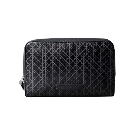 Pochette noire à motifs monogrammes Calvin...