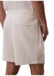 Thumbnail Short jogging en coton écru uni avec une coupe droite et une taille élastiquée - Image 7