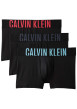 Thumbnail Lot de 3 boxers classiques noirs unis avec une taille élastiquée