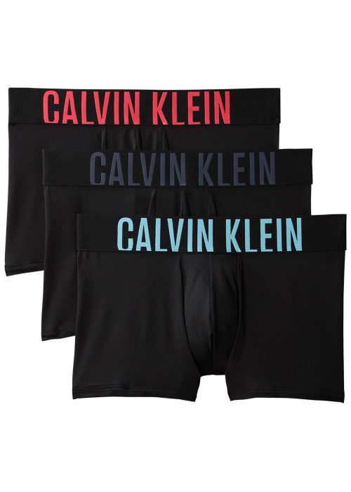 Lot de 3 boxers classiques noirs unis avec une taille élastiquée