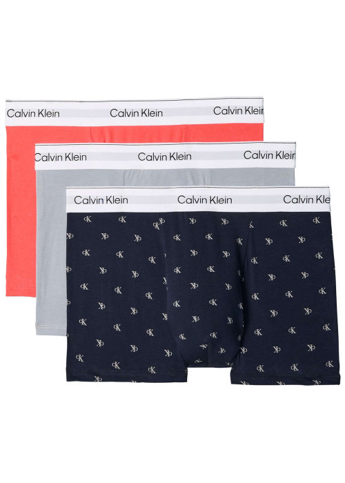 Lot de 3 boxers classiques en coton multicolores avec une taille élastiquée