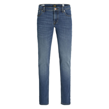 Jean en coton mélangé bleu à coupe slim pourvu...