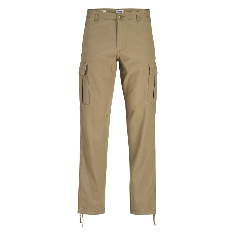 Jack & Jones - Pantalon Cargo En Coton Biologique Beige Pourvu De Poches Plaquées - Beige Jack & Jones - Pantalon Cargo En Coton Biologique Beige Pourvu De Poches Plaquées - Beige