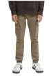 Thumbnail Pantalon cargo en coton taupe à coupe slim pourvu de poches plaquées - Image 2