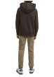 Thumbnail Pantalon cargo en coton taupe à coupe slim pourvu de poches plaquées - Image 3