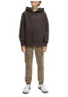 Thumbnail Pantalon cargo en coton taupe à coupe slim pourvu de poches plaquées - Image 6
