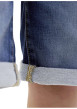 Thumbnail Short indigo à coupe droite à revers pourvu de multiples poches - Image 5