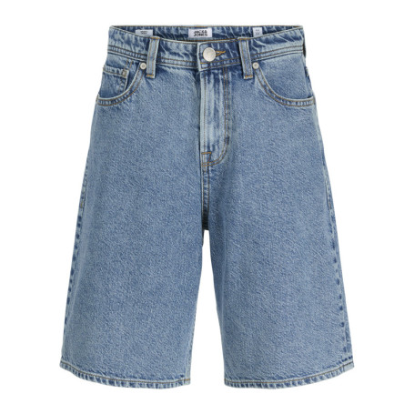 Short en coton bleu pourvu d'une coupe ample et...
