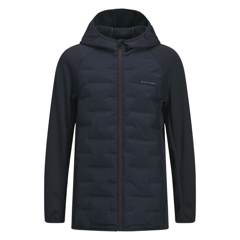 Jack & Jones - Doudoune Marine Pourvue D'une Coupe Droite Et D'un Col à Capuche - Bleu Foncé