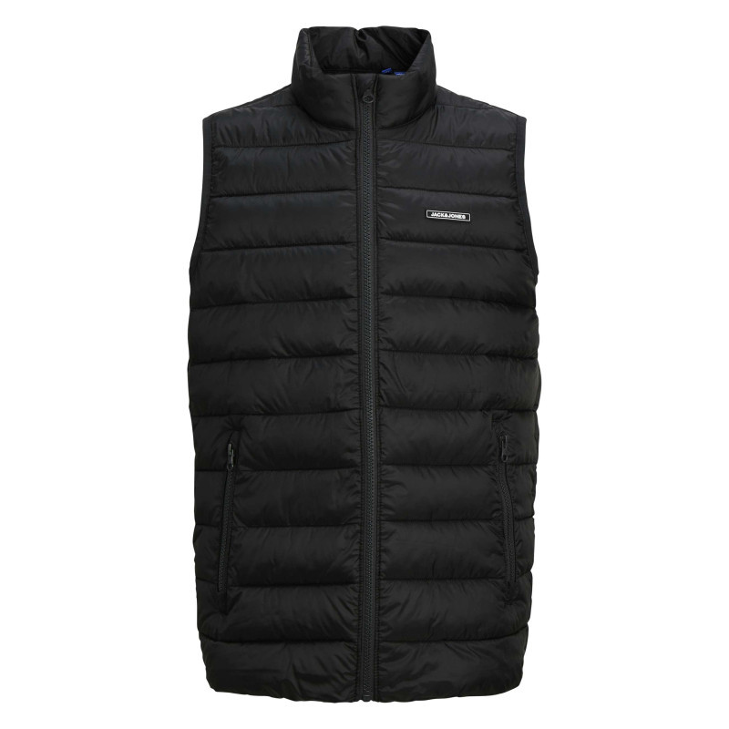 Jack & Jones - Doudoune Sans Manches Noire Pourvue D'une Coupe Droite Et D'un Col Montant - Noir