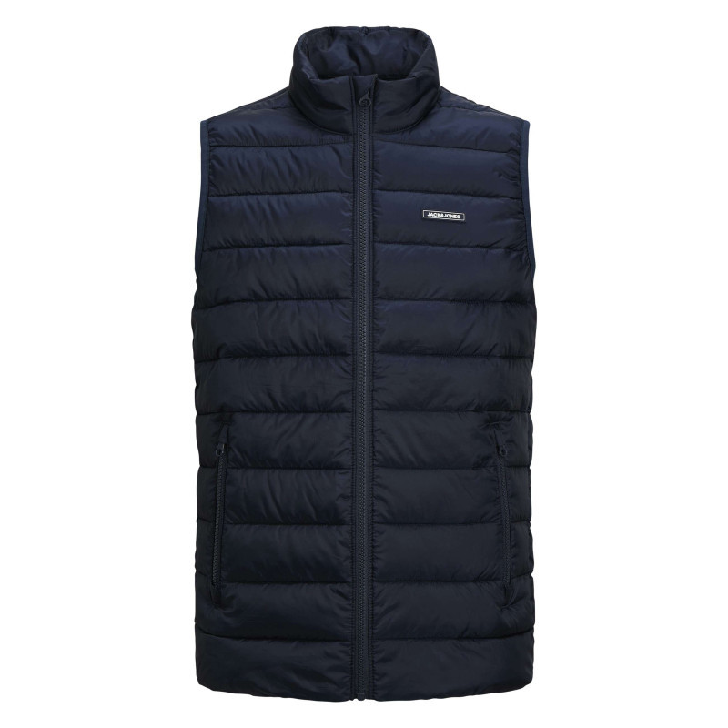 Jack & Jones - Doudoune Sans Manches Marine Pourvue D'une Coupe Droite Et D'un Col Montant - Bleu Foncé