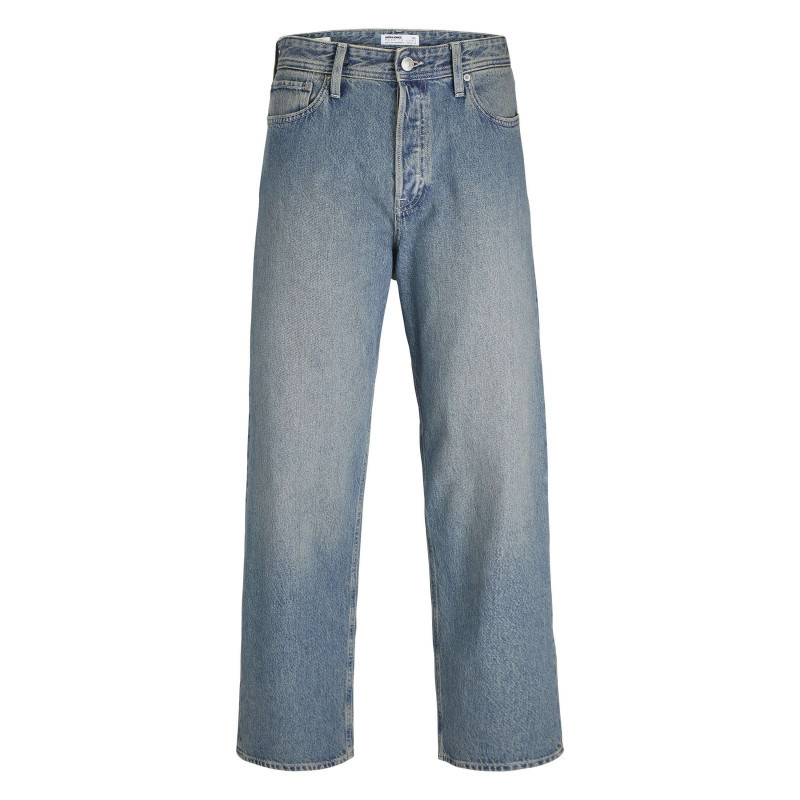 Jack & Jones - Jean En Coton Biologique Bleu à Coupe Droite Pourvu D'un Effet Délavé - Bleu Jack & Jones - Jean En Coton Biologique Bleu à Coupe Droite Pourvu D'un Effet Délavé - Bleu