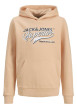 Thumbnail Sweat en coton mélangé pêche à coupe droite orné d'un imprimé de la marque