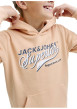 Thumbnail Sweat en coton mélangé pêche à coupe droite orné d'un imprimé de la marque - Image 5