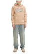 Thumbnail Sweat en coton mélangé pêche à coupe droite orné d'un imprimé de la marque - Image 6