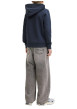 Thumbnail Sweat en coton mélangé marine à coupe droite orné d'un imprimé de la marque - Image 3