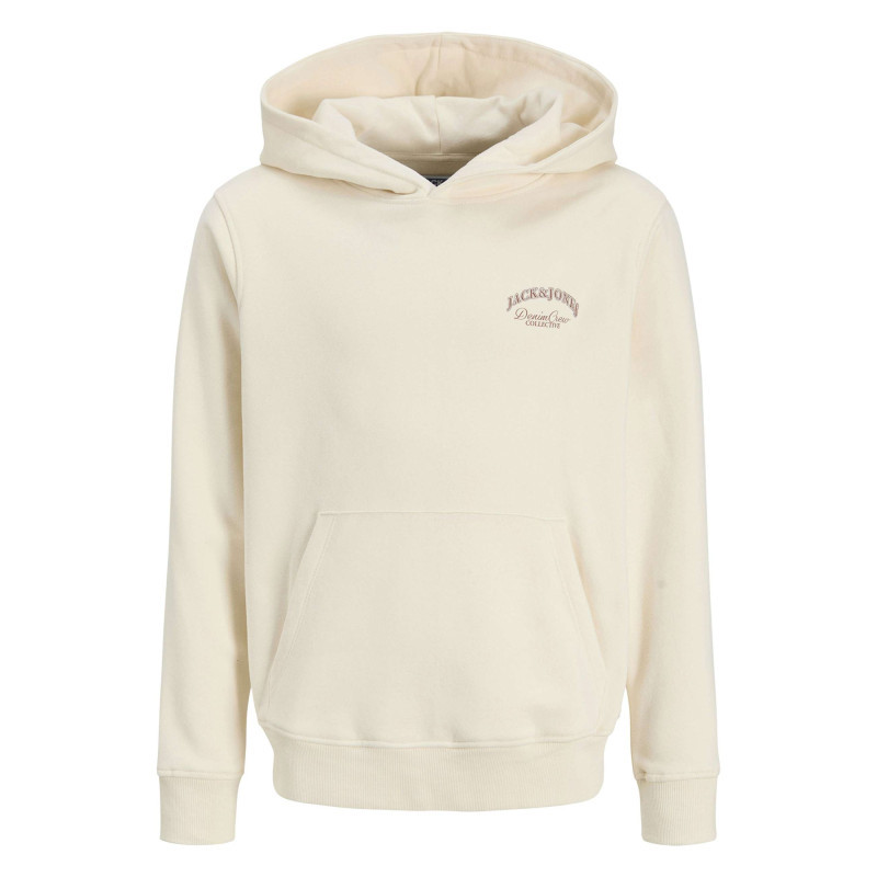 Jack & Jones - Sweat En Coton écru à Coupe Droite Orné D'un Imprimé De La Marque - Beige