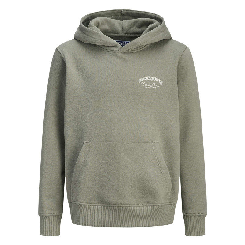 Jack & Jones - Sweat En Coton Kaki à Coupe Droite Orné D'un Imprimé De La Marque - Vert
