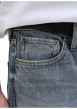 Thumbnail Jean Chris en coton bleu à coupe droite pourvu de coutures contrastées - Image 7