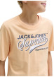 Thumbnail T-shirt en coton biologique pêche orné d'un imprimé de la marque - Image 5