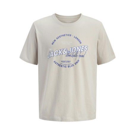 T-shirt en coton biologique beige orné d'un...