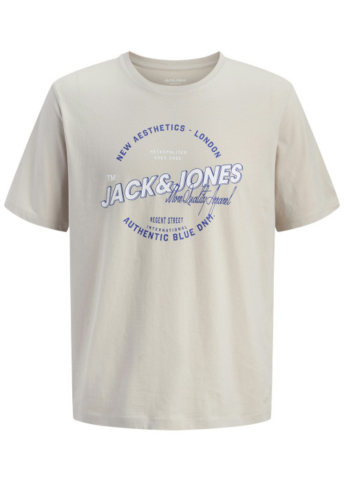 T-shirt en coton biologique beige orné d'un...