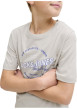 Thumbnail T-shirt en coton biologique beige orné d'un imprimé de la marque - Image 5