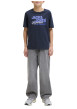 Thumbnail T-shirt en coton biologique marine orné d'un imprimé de la marque - Image 6