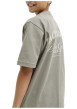 Thumbnail T-shirt en coton kaki orné d'un imprimé de la marque oversize dans le dos - Image 6