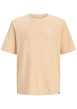 Thumbnail T-shirt en coton pêche orné d'un imprimé de la marque oversize dans le dos