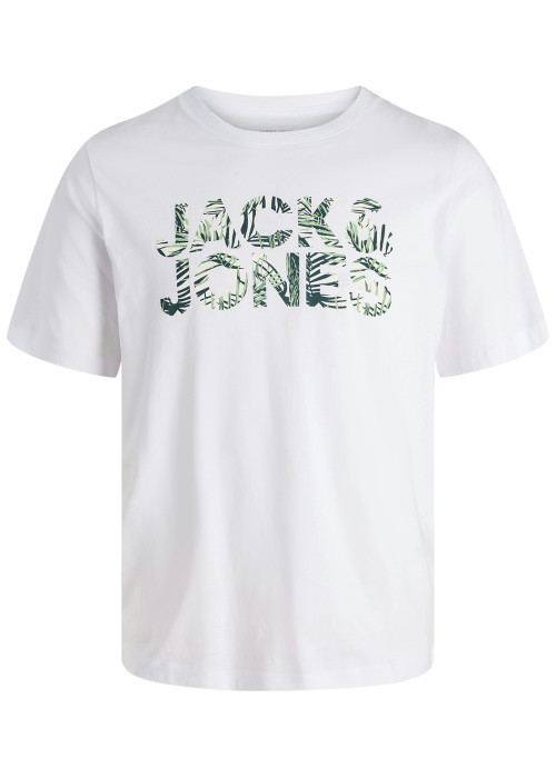 T-shirt en coton biologique blanc orné d'un...
