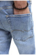 Thumbnail Jean Mike bleu à coupe droite pourvu de coutures contrastées - Image 4