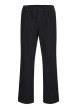 Thumbnail Pantalon Karl Lawrence en coton noir pourvu d'une taille élastiquée