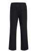 Thumbnail Pantalon Karl Lawrence en coton noir pourvu d'une taille élastiquée - Image 2