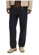 Thumbnail Pantalon Karl Lawrence en coton noir pourvu d'une taille élastiquée - Image 3