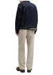 Thumbnail Pantalon Karl Lawrence en coton beige pourvu d'une taille élastiquée - Image 4